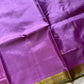 Vegan Silks | Chinnalampattu Saree – Lavender Bloom
