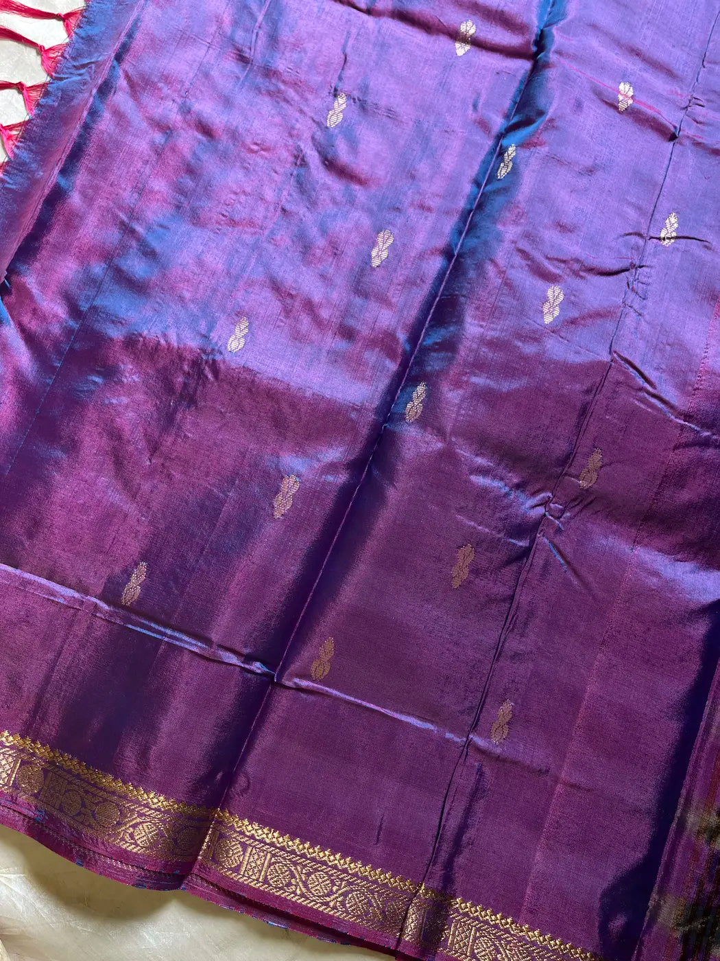 Vegan Silks | Chinnalampattu Saree – Bronze Olive