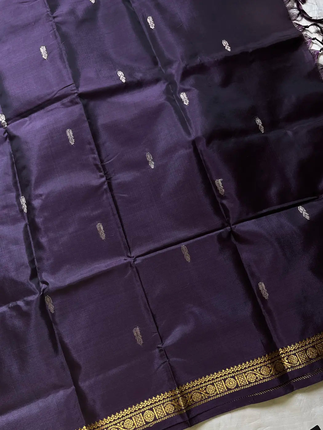 Vegan Silks | Chinnalampattu Saree – Stone Taupe