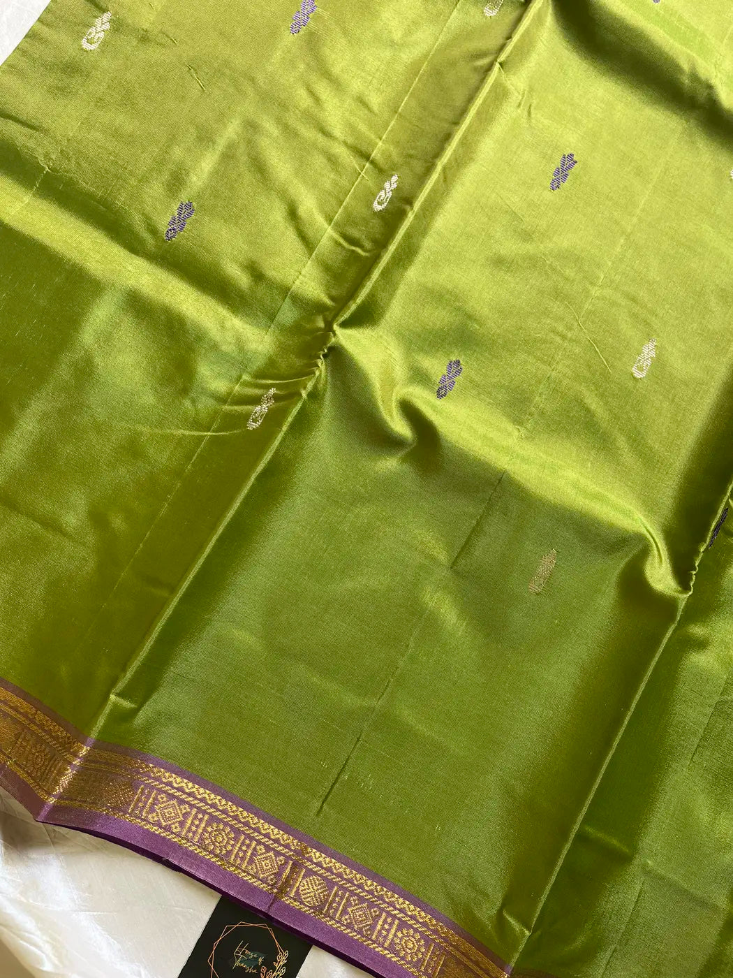 Vegan Silks | Chinnalampattu Saree – Tender Leaf