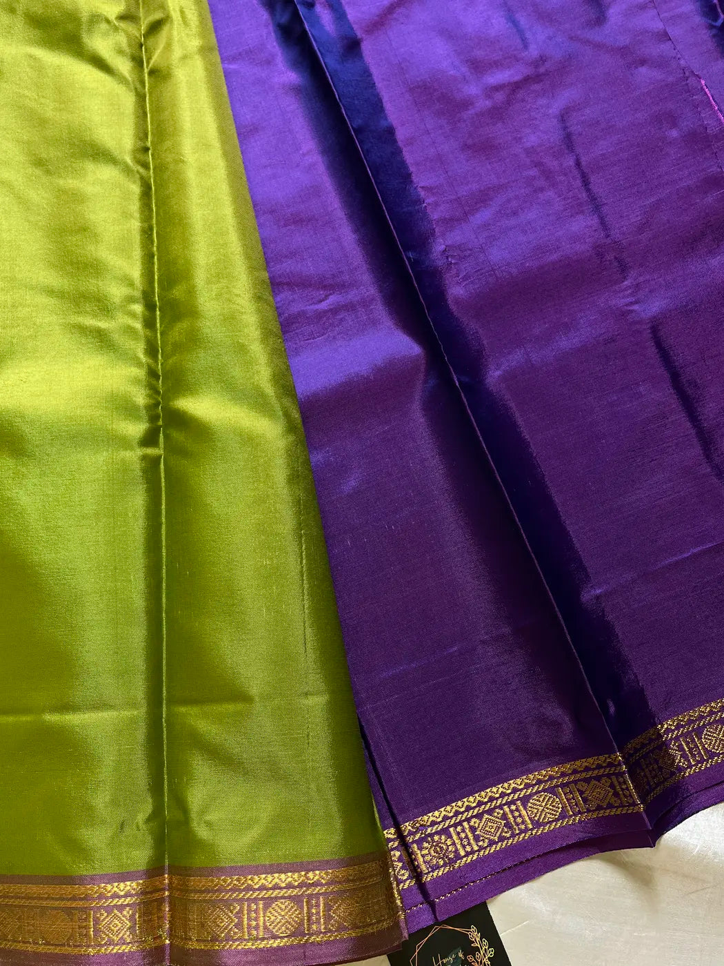 Vegan Silks | Chinnalampattu Saree – Tender Leaf
