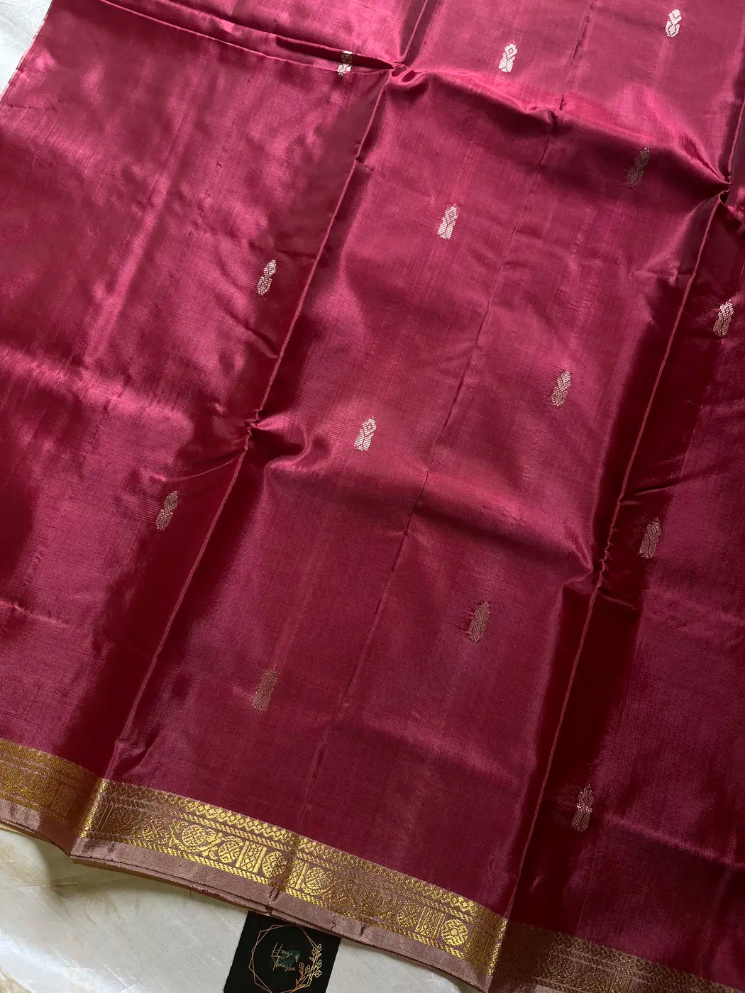 Vegan Silks | Chinnalampattu Saree – Ruby Wine