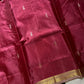 Vegan Silks | Chinnalampattu Saree – Ruby Wine