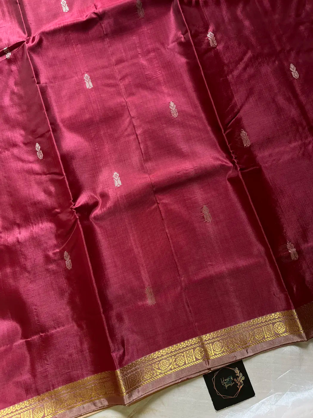 Vegan Silks | Chinnalampattu Saree – Ruby Wine