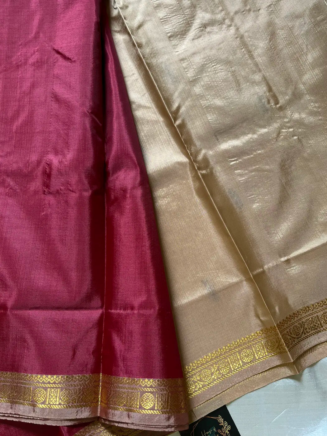 Vegan Silks | Chinnalampattu Saree – Ruby Wine