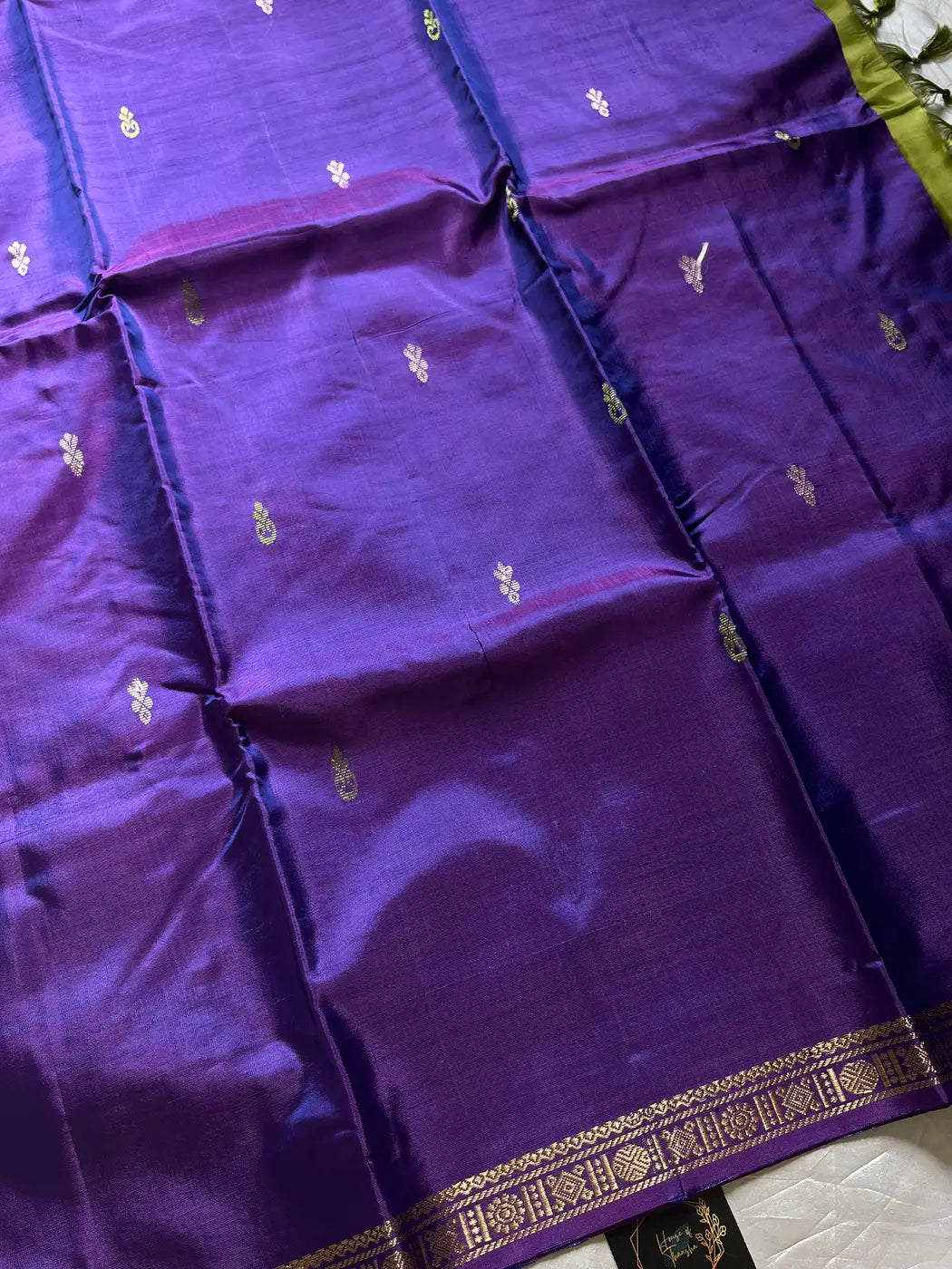 Vegan Silks | Chinnalampattu Saree – Royal Purple