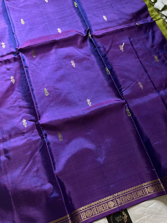 Vegan Silks | Chinnalampattu Saree – Royal Purple