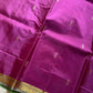 Vegan Silks | Chinnalampattu Saree – Mulberry Pink