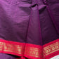 Minimal Border Edit - Dark Purple Kanchi Cotton Saree