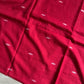 Ruhani – Pure handloom maroon mulmul cotton saree with subtle woven motifs | House of Thansha