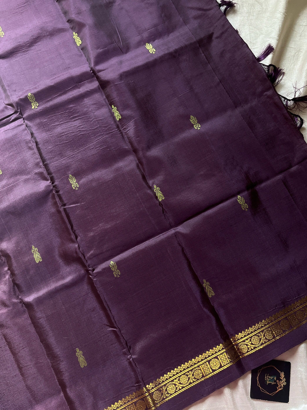 Vegan Silks | Chinnalampattu Saree – Chocolate Brown