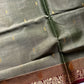 Vegan Silk Saree – Olive & Maroon | Handloom