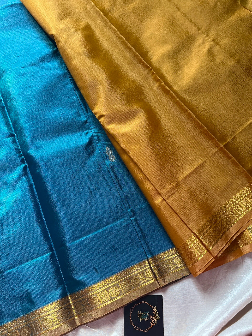 Vegan Silks | Chinnalampattu Saree – Persian Teal