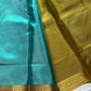 Vegan Silks | Chinnalampattu Saree – Turquoise Teal