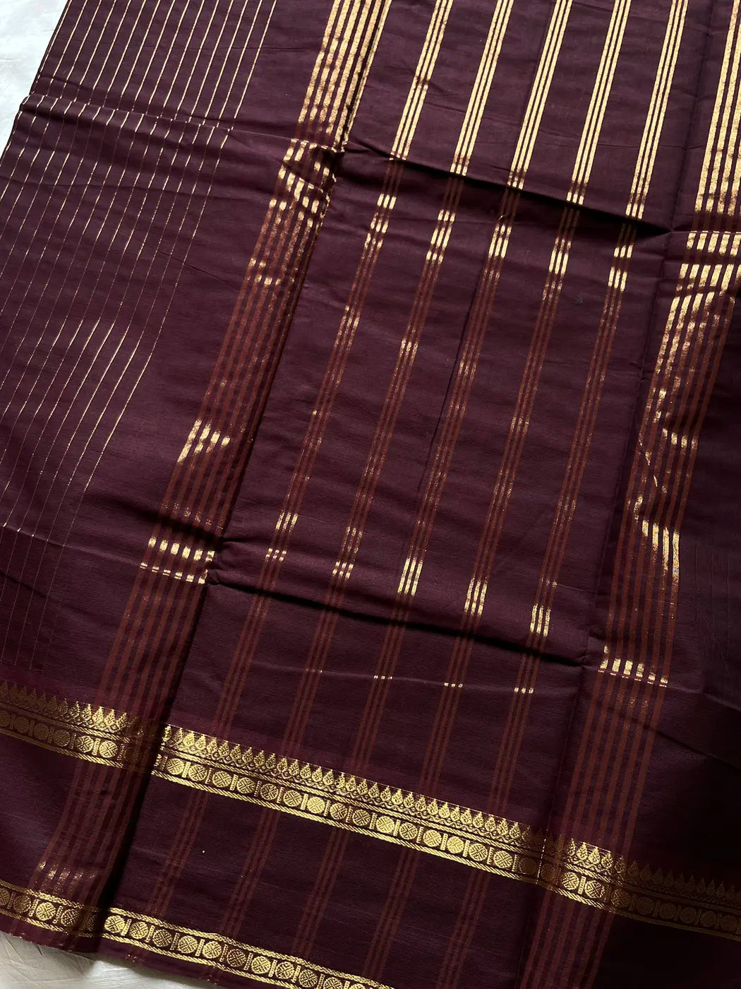 Preorder - Zari Edition | Coffee Brown Kanchi Cotton Saree