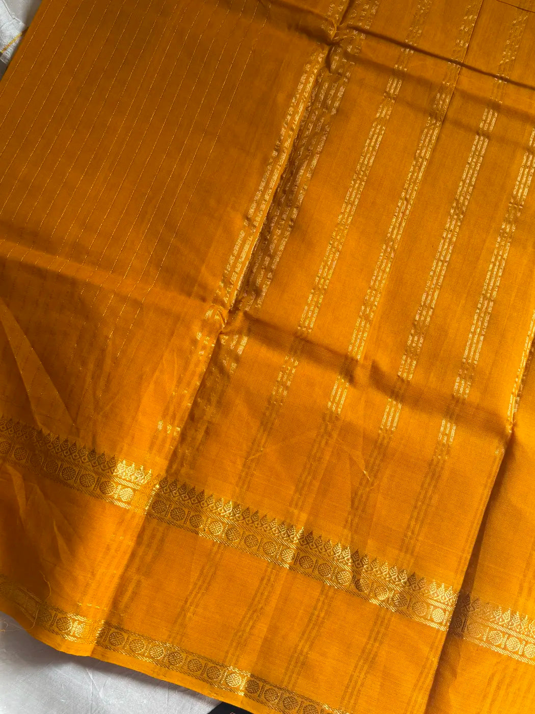 Zari Edition | Mango Yellow Kanchi Cotton Saree
