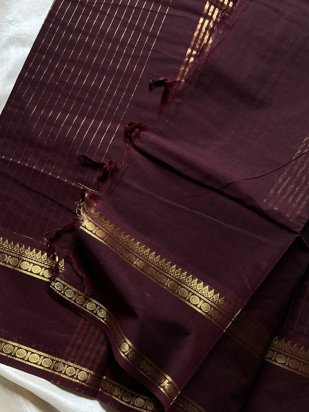 Preorder - Zari Edition | Coffee Brown Kanchi Cotton Saree