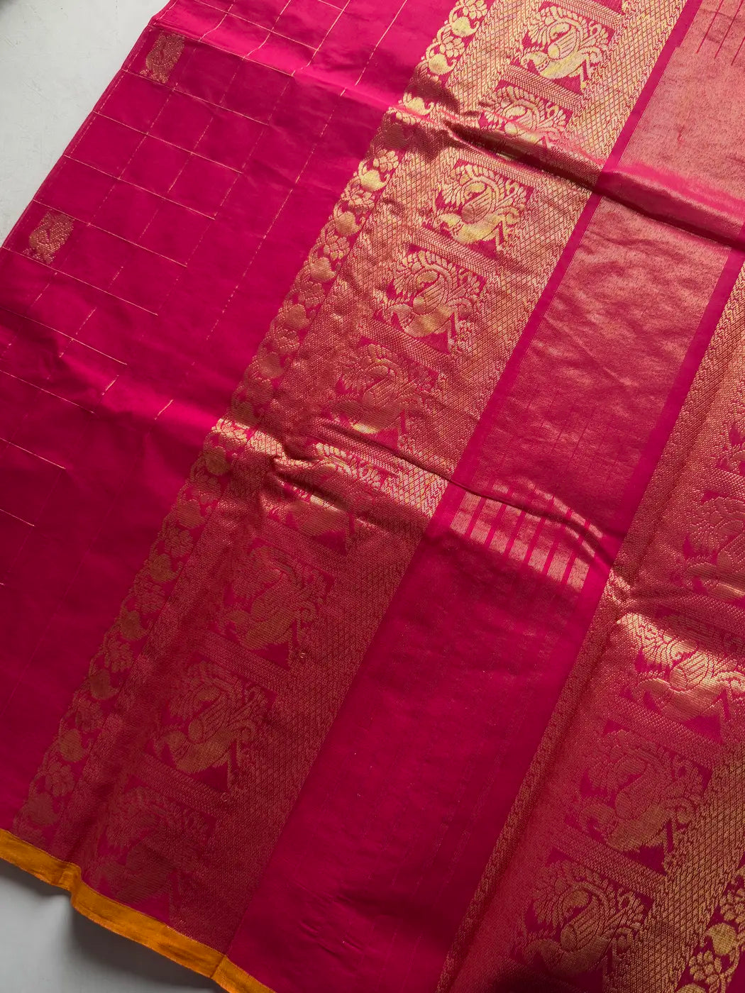 Throne Edit – Pink Kanchi Cotton Saree