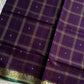 Vegan Weaves – Violet Handloom Art Silk Saree (Without blouse)