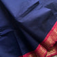 Minimal Border Edit - Dark Blue Kanchi Cotton Saree
