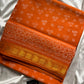 Madurai Sungudi Cotton Madisar 10 Yards - Orange