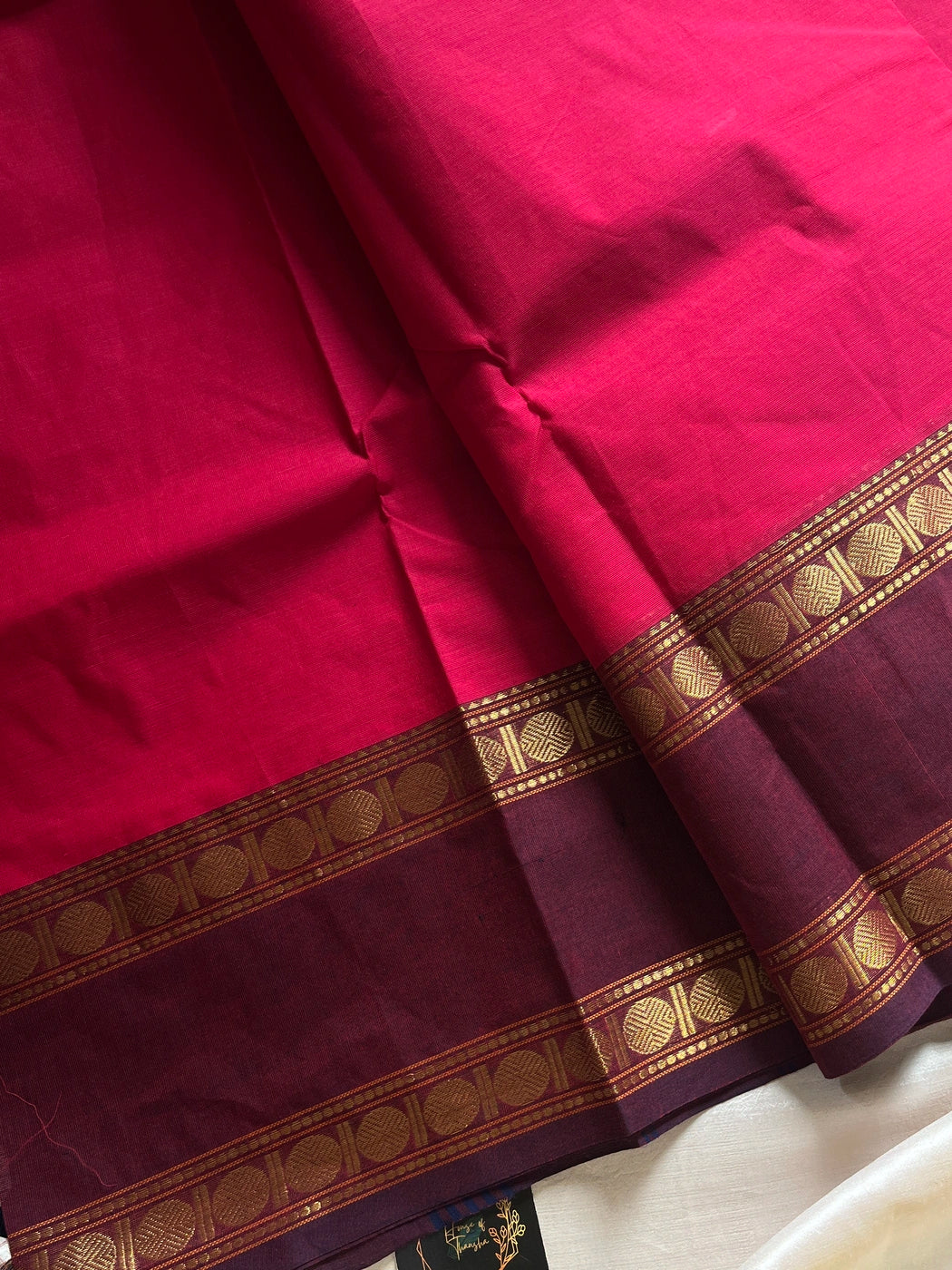 Subtle Weaves | Pink Kanchi Cotton Saree