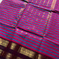 Maragatham – Blue & Purple Kattam Chettinadu Cotton Saree
