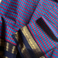Maragatham – Blue Kattam Chettinadu Cotton Saree