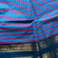 Maragatham – Blue Kattam Chettinadu Cotton Saree
