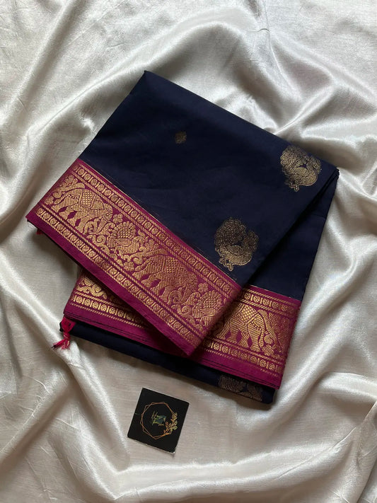 Mercerised Kanchi Cotton - Dark Blue