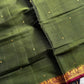Vegan Silk Saree – Mehandi Green Handloom Silk