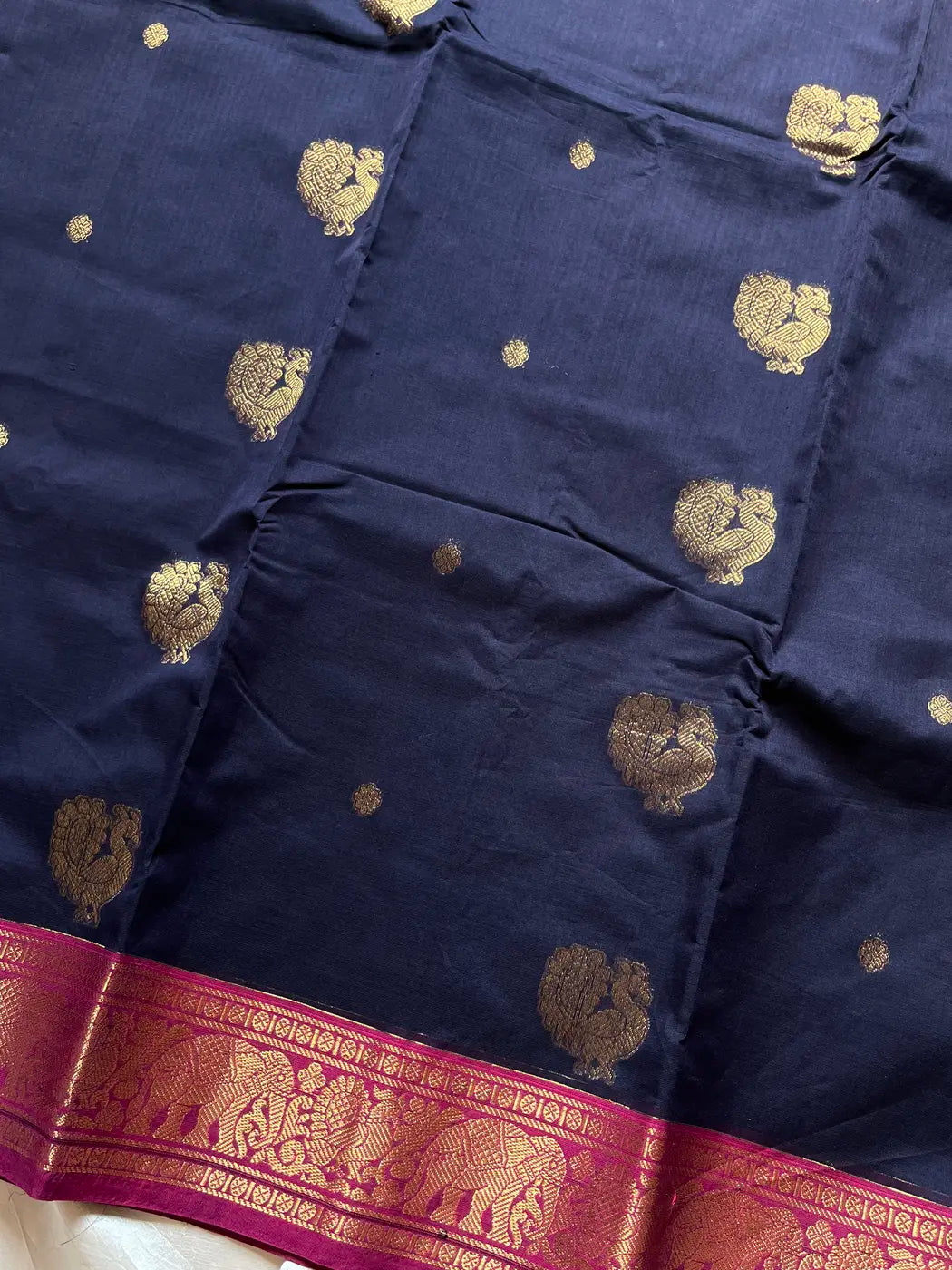Mercerised Kanchi Cotton - Dark Blue