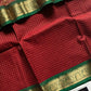 Royal Drapes – Mercerised 120 counts Kanchi Cotton Saree - Maroon
