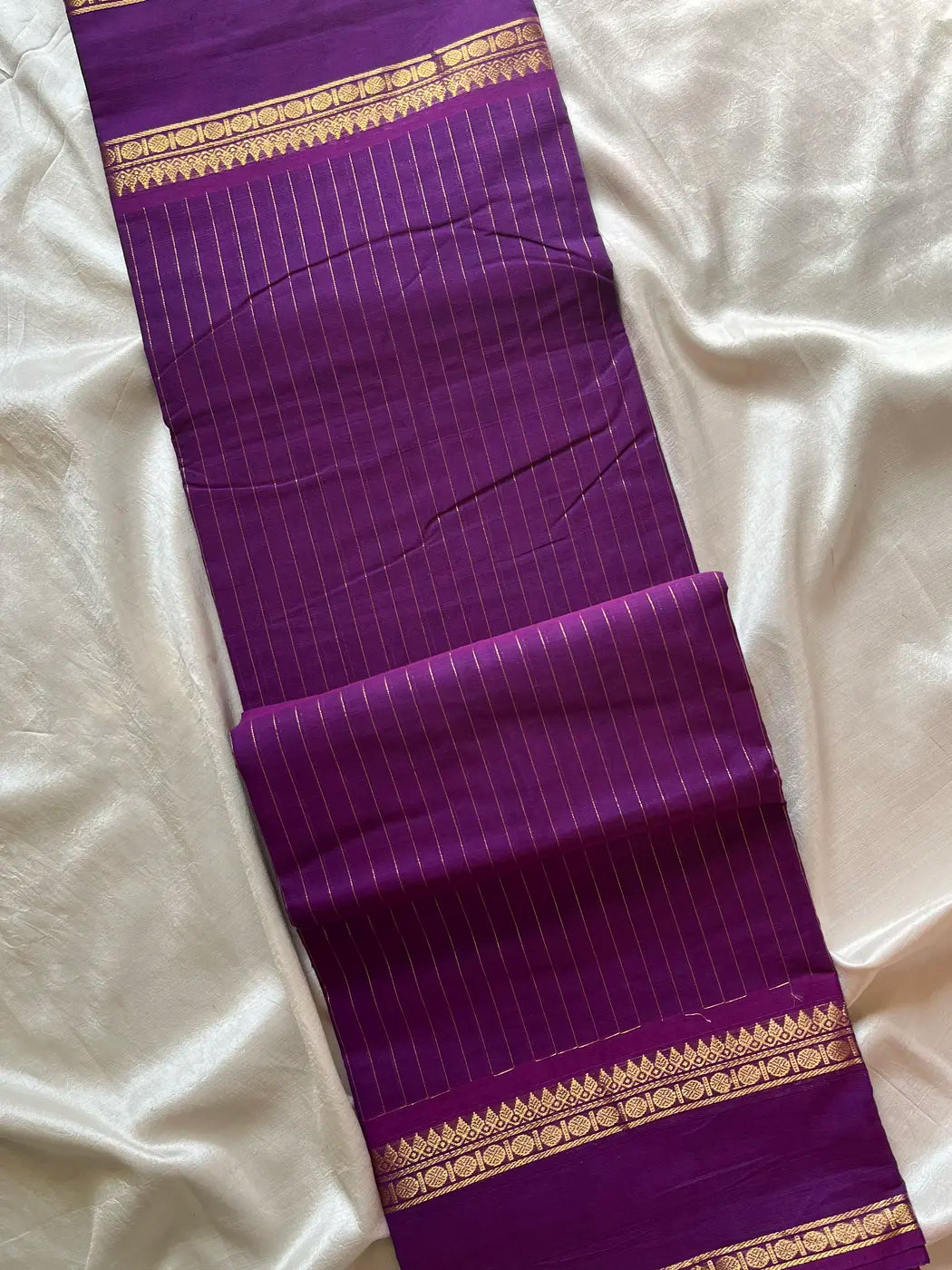 Zari Edition | Violet Kanchi Cotton Saree