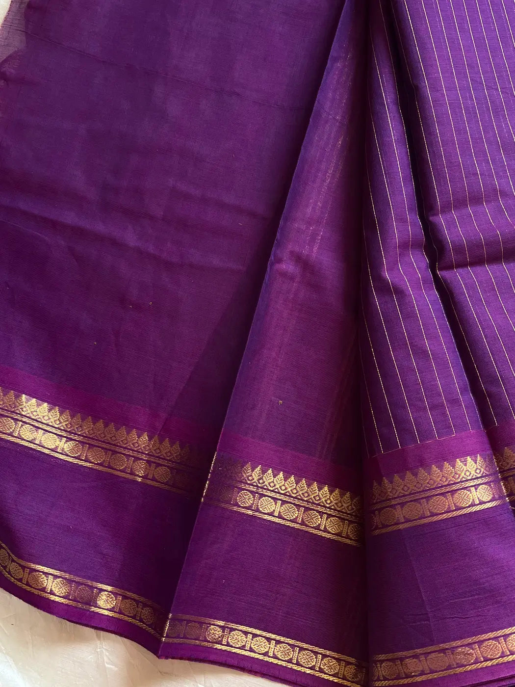 Zari Edition | Violet Kanchi Cotton Saree