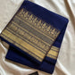 Subtle Weaves | Navy Blue Kanchi Cotton Saree