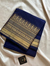 Subtle Weaves | Navy Blue Kanchi Cotton Saree