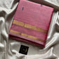 Vegan Silks | Chinnalampattu Saree – Pastel Pink