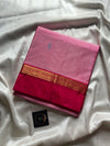 Vegan Silks | Chinnalampattu Saree – Blush Rose