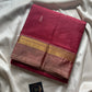 Vegan Silks | Chinnalampattu Saree – Berry Red