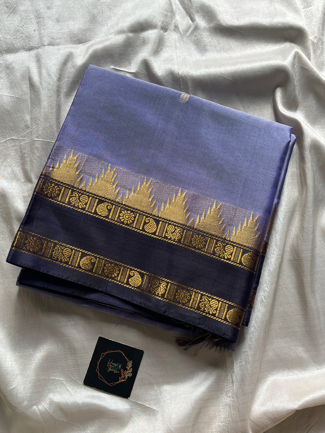 Vegan Silks | Chinnalampattu Saree – Moonlit Lavender