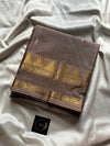 Vegan Silks | Chinnalampattu Saree – Taupe