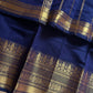 Subtle Weaves | Navy Blue Kanchi Cotton Saree