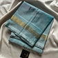 Vegan Silks | Chinnalampattu Saree – Pastel Teal