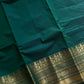 Subtle Weaves | Dark Green Kanchi Cotton Saree