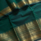 Subtle Weaves | Dark Green Kanchi Cotton Saree