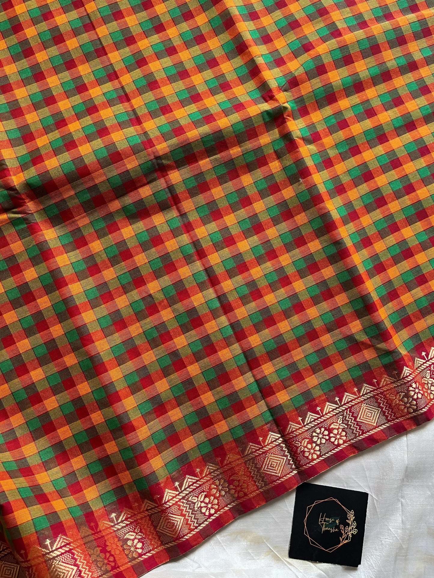Mini Kattam – Paazhum pazhamum kattam Chettinadu Cotton Saree