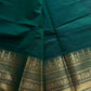 Subtle Weaves | Dark Green Kanchi Cotton Saree