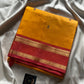 Vegan Silks | Chinnalampattu Saree – Mango Yellow & Pink