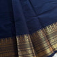 Subtle Weaves | Dark Blue Kanchi Cotton Saree